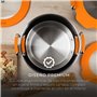 Batterie de Cuisine San Ignacio Compact Noir Orange 5 Pièces