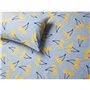 Jeu de draps Benetton Jaune Bleu Standard Cerises 4 Pièces