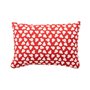 Coussin Benetton Blanc Rouge Poire 35 x 50 cm