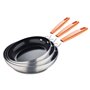 Ensemble de poêle San Ignacio Compact Noir Aluminium forgé 3 Pièces