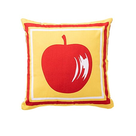 Coussin Benetton Jaune Rouge Pomme 40 x 40 cm Carré