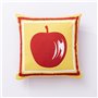 Coussin Benetton Jaune Rouge Pomme 40 x 40 cm Carré