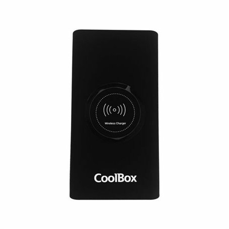 CoolBox COO-PB08KW-BK banque d'alimentation électrique Lithium Polymère (LiPo) 8000 mAh Recharge sans fil Noir