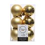 Boules de Noël Decoris 12 Unités Doré Plastique Ø 6 cm