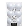 Boules de Noël Decoris 12 Unités Blanc Plastique Ø 6 cm