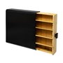 Organisateur de capsules de café 5five Noir Kitchen 33 x 31 x 7,5 cm Noir Métal