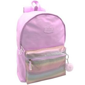 Cartable Blin-Blin Rose 42 x 31 x 14 cm Arc-en-ciel