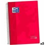 Cahier Oxford Europeanbook 5 Rouge A4+ 120 Volets (5 Unités)