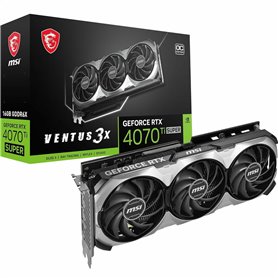 Carte Graphique MSI SUPER 16G VENTUS 3X OC GeForce RTX 4070 Ti GEFORCE RTX 4070 TI SUPER 16 GB GDDR6 GDDR6X NVIDIA GEFORCE RTX 4