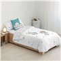 Housse de Couette Kids&Cotton Elm Blanc 175 Fils 155 x 220 cm