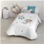 Housse de Couette Kids&Cotton Elm Blanc 175 Fils 155 x 220 cm