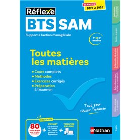 BTS SAM Support à l'action managériale - BTS SAM 1 et 2 (Toutes les matières - Réflexe N°9) 2025-2026