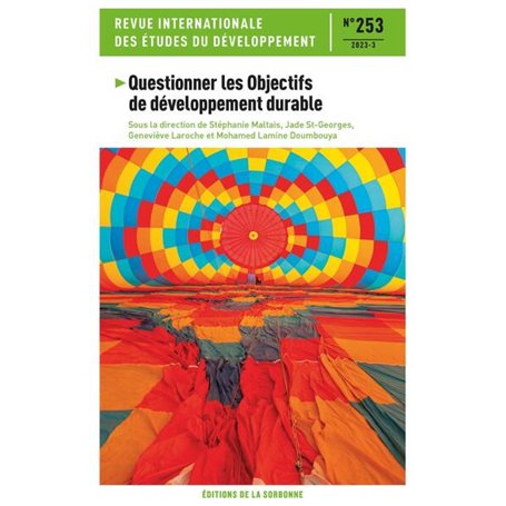 Questionner les objectifs de développement durable