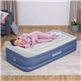 Bestway Matelas gonflable Tritech 1 place avec pompe électrique intégrée et revêtement antimicrobien 191 x 97 x 46 cm