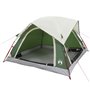 vidaXL Tente de camping de cabine 4 personnes vert imperméable