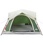 vidaXL Tente de camping de cabine 4 personnes vert imperméable