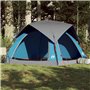 vidaXL Tente de camping de cabine 4 personnes bleu imperméable