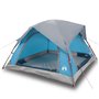 vidaXL Tente de camping de cabine 4 personnes bleu imperméable