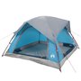 vidaXL Tente de camping de cabine 4 personnes bleu imperméable