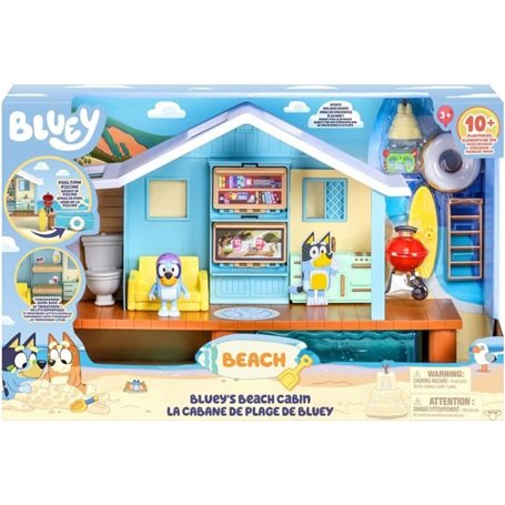 Cabane de Plage de Bluey - BLUEY - Set de jeu avec figurine exclusive et plus de 10 accessoires