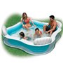 Piscine familiale octogonale bleue avec sieges et appuie-tetes 229 x 229 x 66 cm - INTEX - 56475