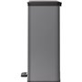 Poubelle Rectangle - DECO BIN - CURVER - 65L - Grande capacité - 49 x 32 x 61 cm - Anthracite