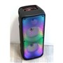 Enceinte Karaoké lumineuse - INOVALLEY - KA25-FIRE - Bluetooth V5.0 - 64 cm - 850 W - Noir