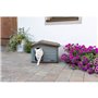 Maison pour chat - KERBL - PAOLA Eco XL - 75 x 59 x 55 cm - Intérieur/extérieur