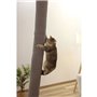 Sac d'escalade pour chats - KERBL - CLIMBER - 16 x 16 x 240 cm - Fixation plafond - Gris