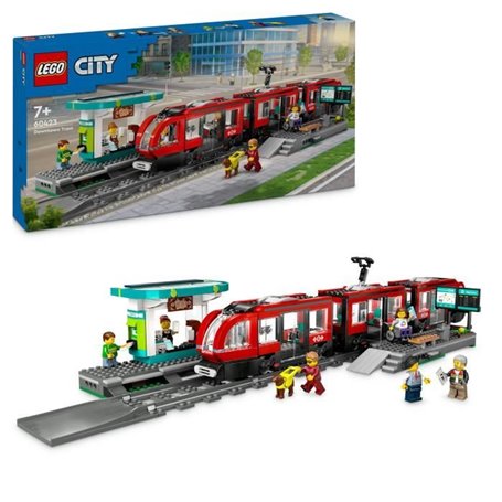 LEGO City 60423 Le tramway et la station du centre-ville