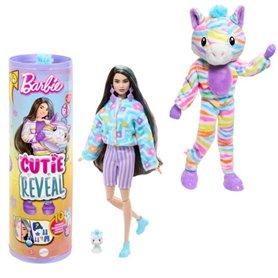 Barbie-Barbie Cutie Reveal-Poupée zebre Reve Coloré avec 10 surprises HRK39