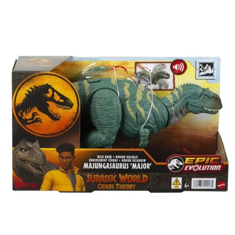 Image secondaire de Jurassic World-Majungasaurus Rugissement Féroce-Figurine articulée HTK76