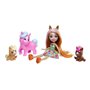 Enchantimals-Famille de Pensee Poney-Poupée et 3 figurines poneys HXB99