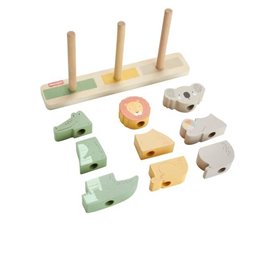 Fisher-Price-Animaux en Bois a Empiler et Trier