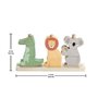 Fisher-Price-Animaux en Bois a Empiler et Trier, 10 pieces HXV04