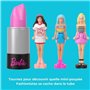 BARBIE Coffret Mini BarbieLand 6 rouge a levres avec mini poupées - JBD26