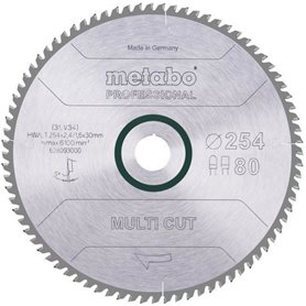 Lame de scie circulaire Pro - METABO - Multi Cut HW/CT 254x30