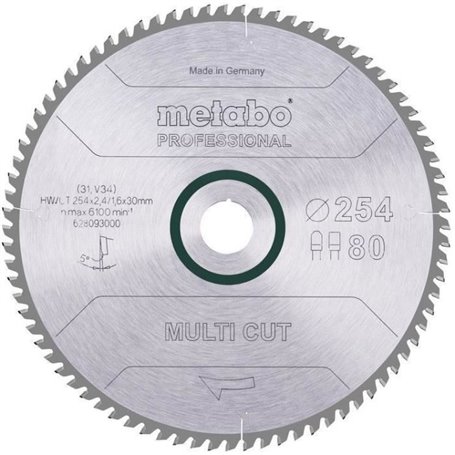 Lame de scie circulaire Pro - METABO - Multi Cut HW/CT 254x30