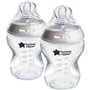 Biberons - TOMMEE TIPPEE - NATURAL START - 260 ml - Anti-colique - Tétine imitant la forme du sein - Lot de 2