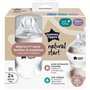 Biberons - TOMMEE TIPPEE - NATURAL START - 260 ml - Anti-colique - Tétine imitant la forme du sein - Lot de 2