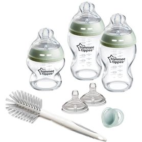 Coffret biberons - TOMMEE TIPPEE - NATURAL START - En verre - Biberons anti-colique 150 ml / 250 ml - Tétines a débit moyen