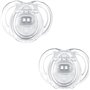 Sucette Tommee Tippee Anytime 0-6m Deux Pandas Bleu Lot de 2 - Silicone - Bébé