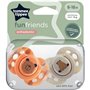 Sucette - TOMMEE TIPPEE - FUN - 6-18 mois - Lot de 2 sucettes symétriques sans BPA - Capsule de stérilisation réutilisab