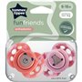 Sucette - TOMMEE TIPPEE - FUN - 6-18 mois - Lot de 2 sucettes symétriques sans BPA - Capsule de stérilisation réutilisab