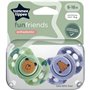 Sucette - TOMMEE TIPPEE - FUN - 6-18 mois - Lot de 2 sucettes symétriques sans BPA - Capsule de stérilisation réutilisab