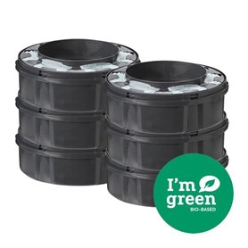 TOMMEE TIPPEE Recharges Poubelle a Couches Twist & Click avec GREENFILM Antibactérien d'Origine Durable