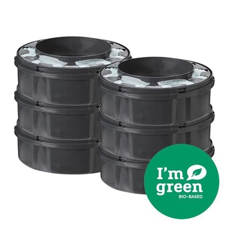 TOMMEE TIPPEE Recharges Poubelle a Couches Twist & Click avec GREENFILM Antibactérien d'Origine Durable