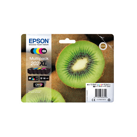 Epson Kiwi Multipack 5-colours 202XL Claria Premium Ink