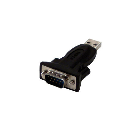 MCL USB2-118B adaptateur et connecteur de câbles USB 2.0 RS232 Noir