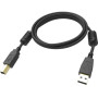 Vision TC 2MUSB/BL 1 câble USB 2 m USB 2.0 USB A USB B Noir